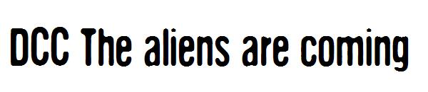 DCC The aliens are coming字体
