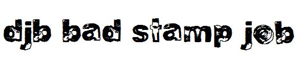 DJB Bad Stamp Job字体