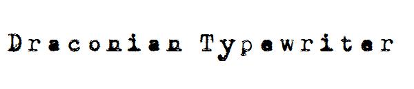 Draconian Typewriter字体