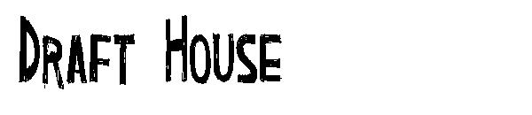 Draft House字体