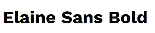 Elaine Sans Bold字体