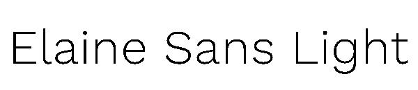 Elaine Sans Light字体