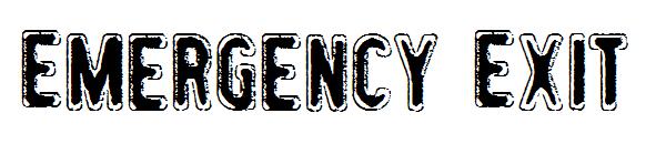 Emergency Exit字体