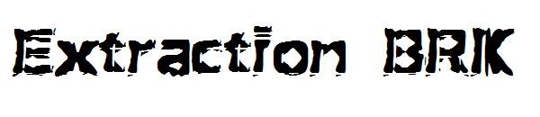 Extraction BRK字体