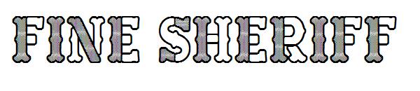 Fine Sheriff字体