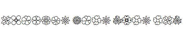 Flowers Dots Bats TFB字体