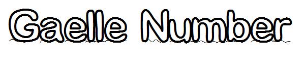 Gaelle Number字体