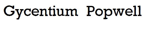 Gycentium Popwell字体