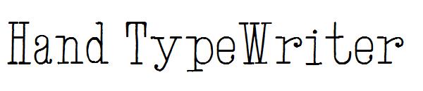 Hand TypeWriter字体