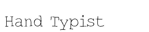 Hand Typist字体