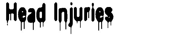 Head Injuries字体