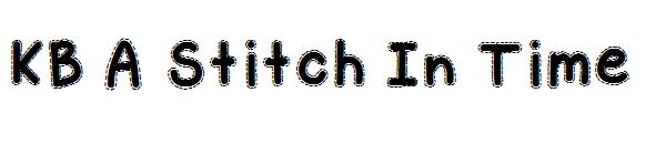 KB A Stitch In Time字体