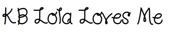 KB Lola Loves Me字体