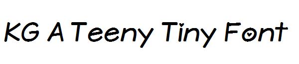 KG A Teeny Tiny Font字体