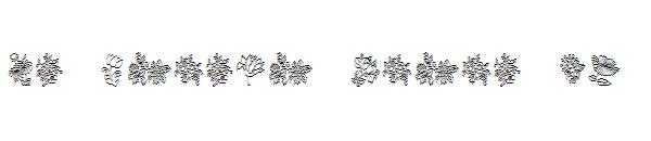 KR Floral Color Me字体