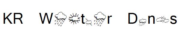 KR Weather Dings字体