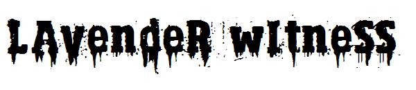 Lavender Witness字体