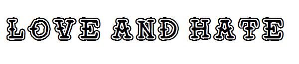 Love and Hate字体