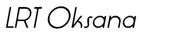 LRT Oksana字体