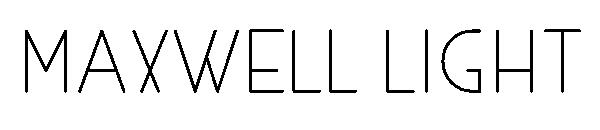 MAXWELL LIGHT字体