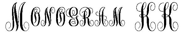 Monogram KK字体