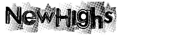 NewHighs字体