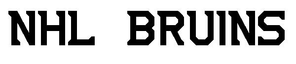 NHL Bruins字体