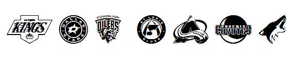 NHL West字体