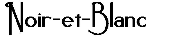 Noir-et-Blanc字体