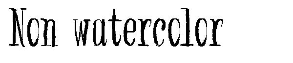 Non watercolor字体
