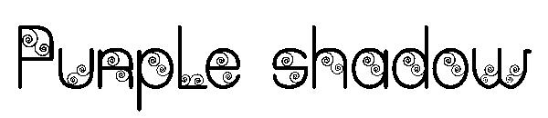 Purple shadow字体