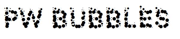 PW Bubbles字体