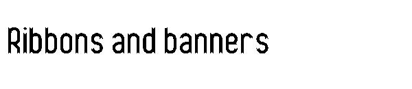 Ribbons and banners字体