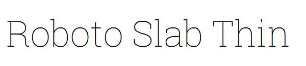 Roboto Slab Thin字体