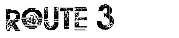 Route 3字体
