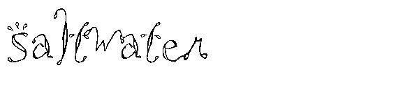 Saltwater字体