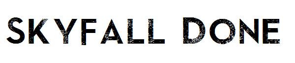 SkyFall Done字体