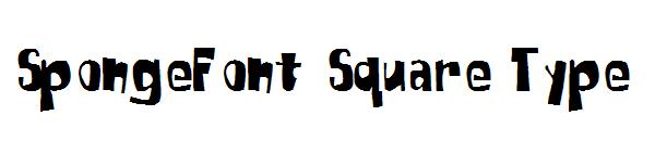 SpongeFont Square Type字体