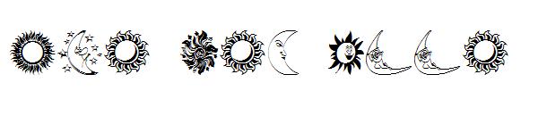 Sun and Moon字体
