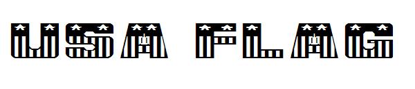 USA Flag字体