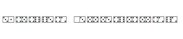 White Dominoes字体
