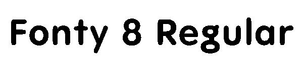 Fonty 8 Regular字体