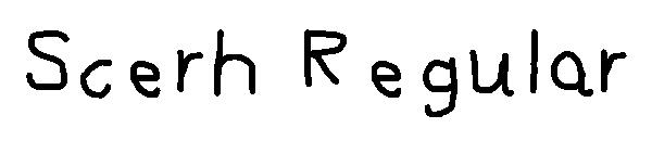 Scerh Regular字体
