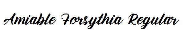 Amiable Forsythia Free Regular字体