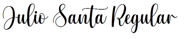 Julio Santa Regular字体