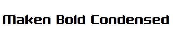 Maken Bold Condensed字体