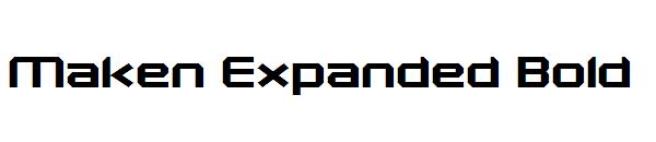 Maken Expanded Bold字体