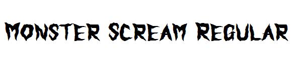 Monster Scream Regular字体