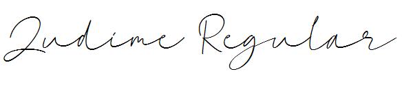 Zudime Regular字体