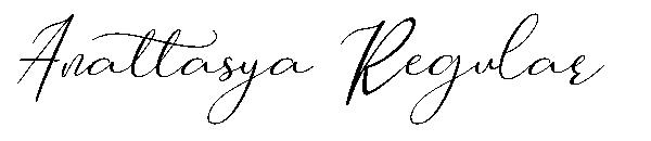 Anattasya Regular字体